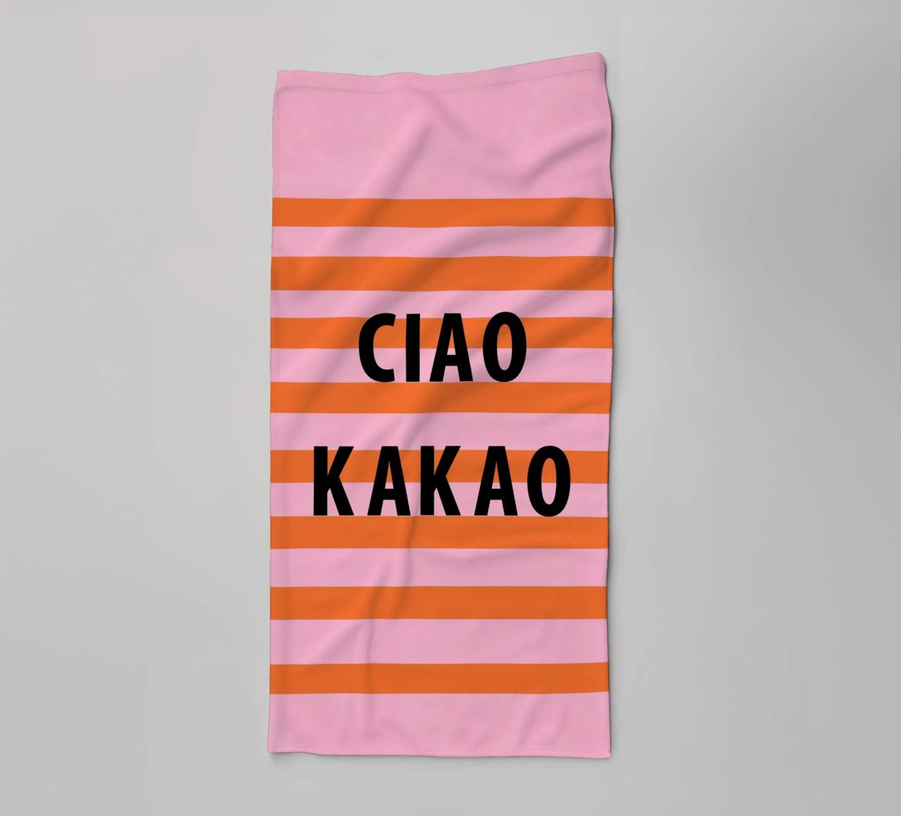 Ciao and cocoa towel by Carinaprint