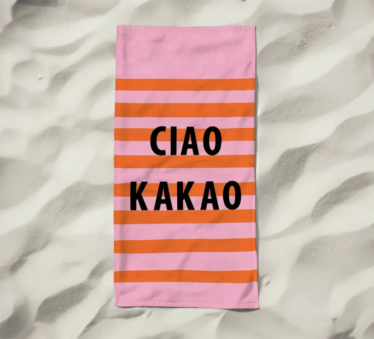 Ciao e cacao telo mare da Carinaprint