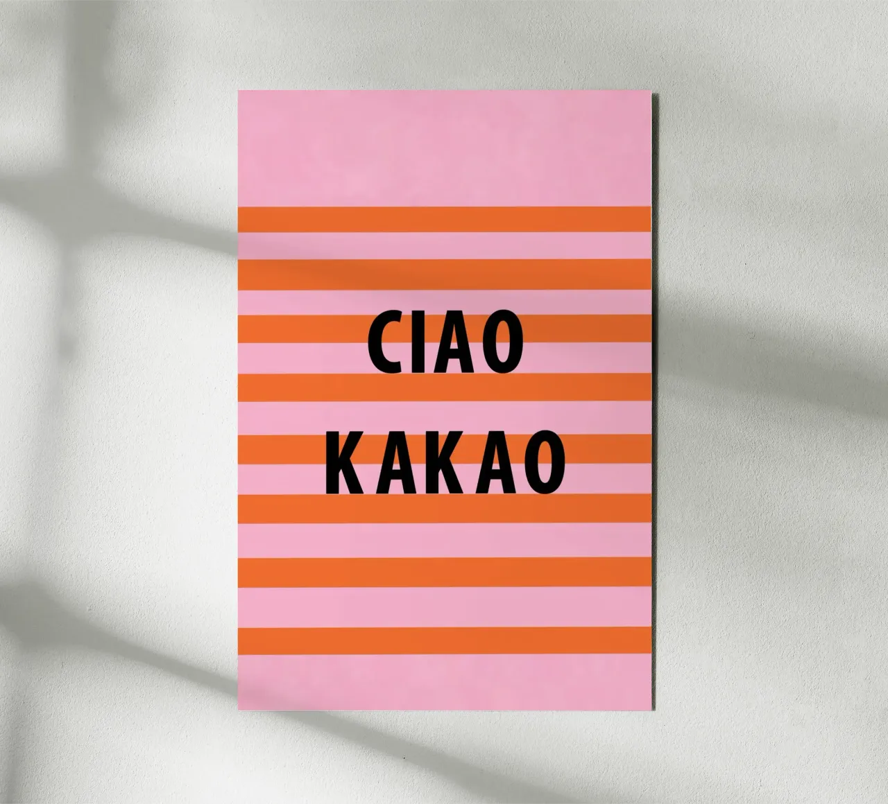 Ciao e cacao alluminio dibond da Carinaprint