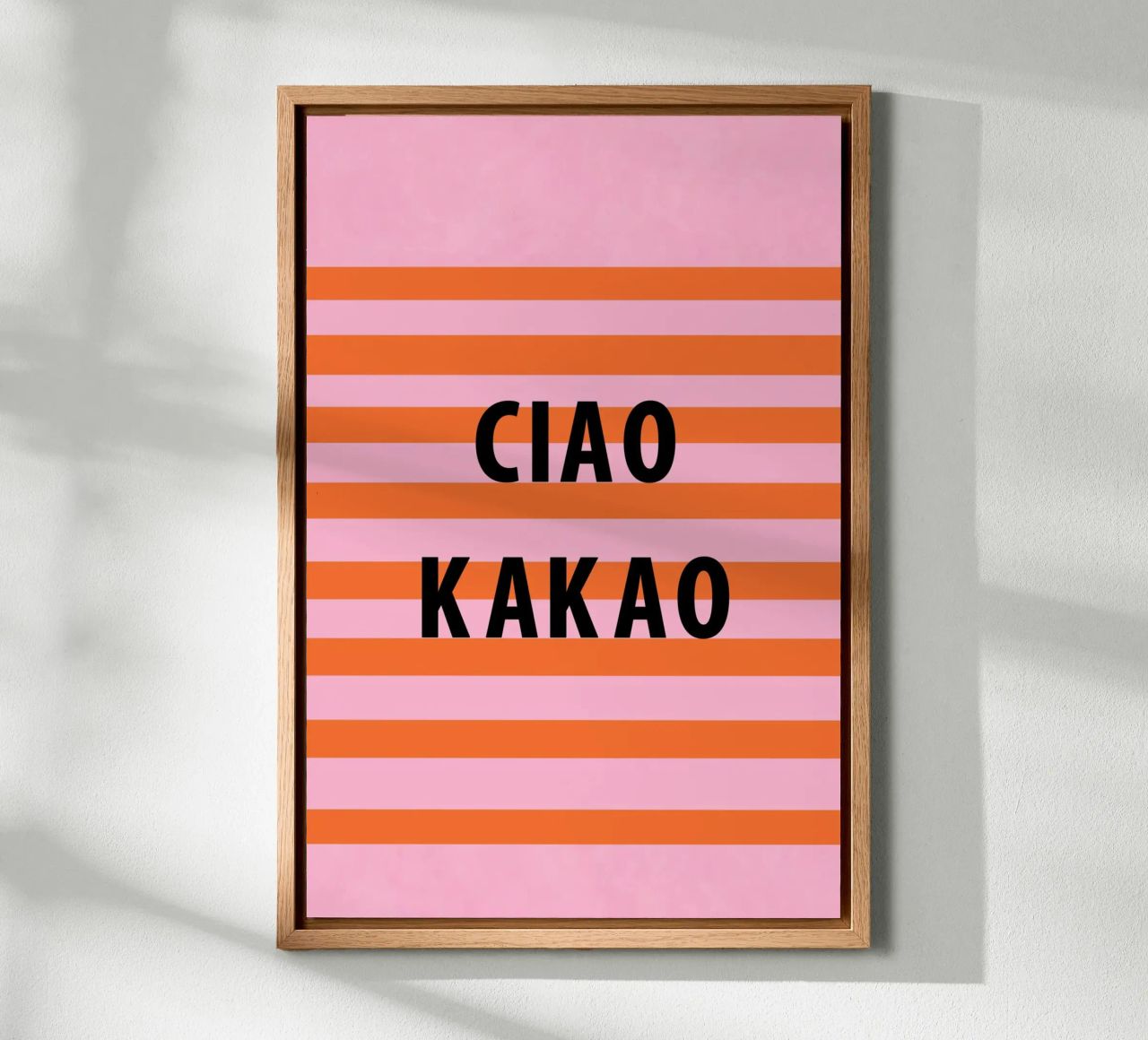 Ciao and cocoa canvas by Carinaprint