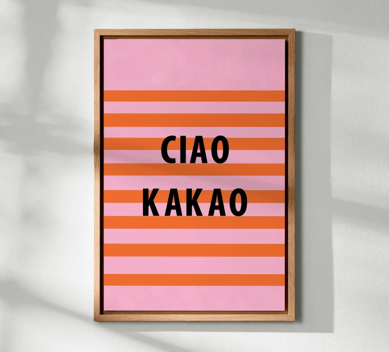 Ciao und Kakao Leinwand von Carinaprint