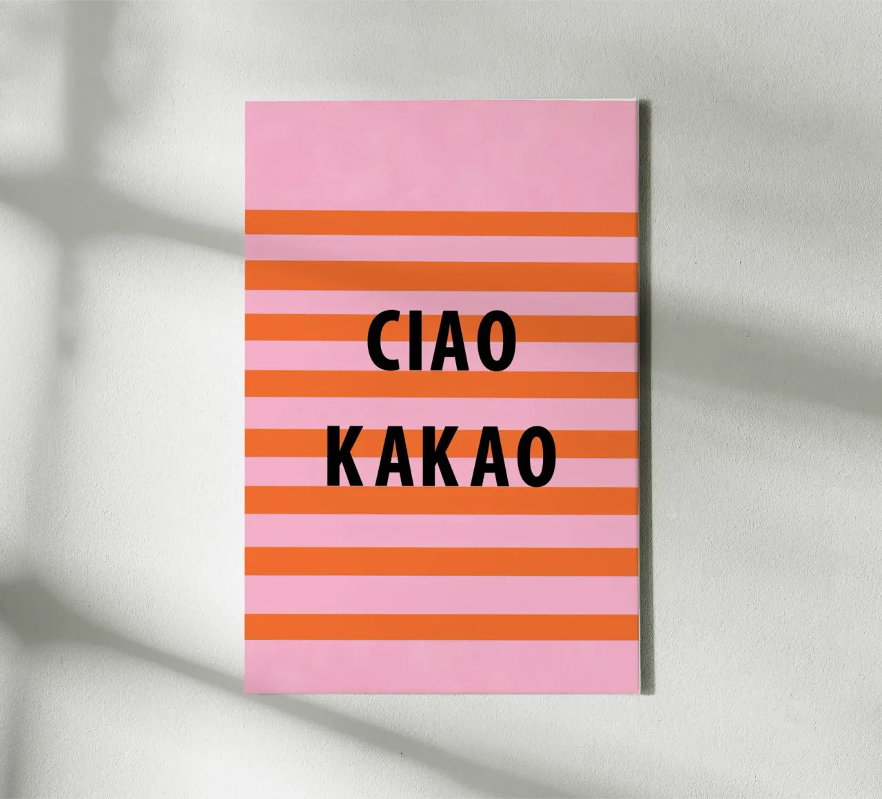 Ciao und Kakao Leinwand von Carinaprint