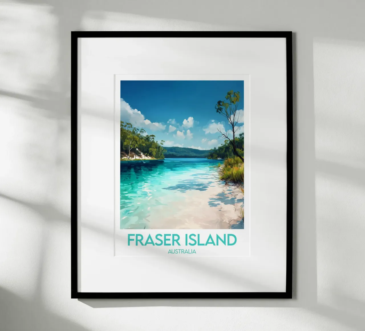 Affiche Fraser Island poster da Frame the World