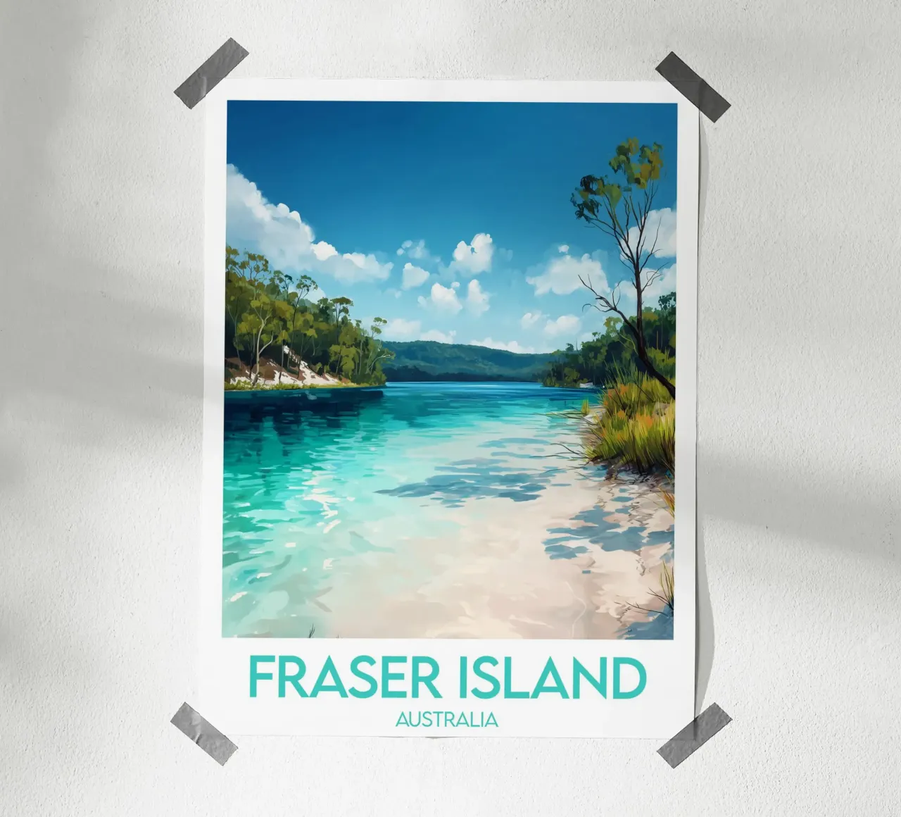 Affiche Fraser Island poster da Frame the World