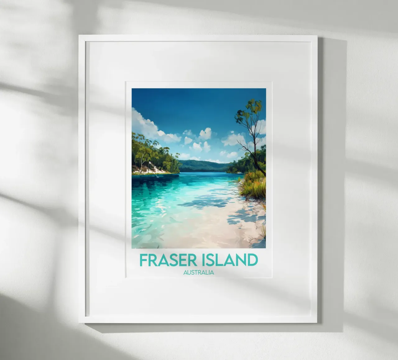 Affiche Fraser Island poster da Frame the World