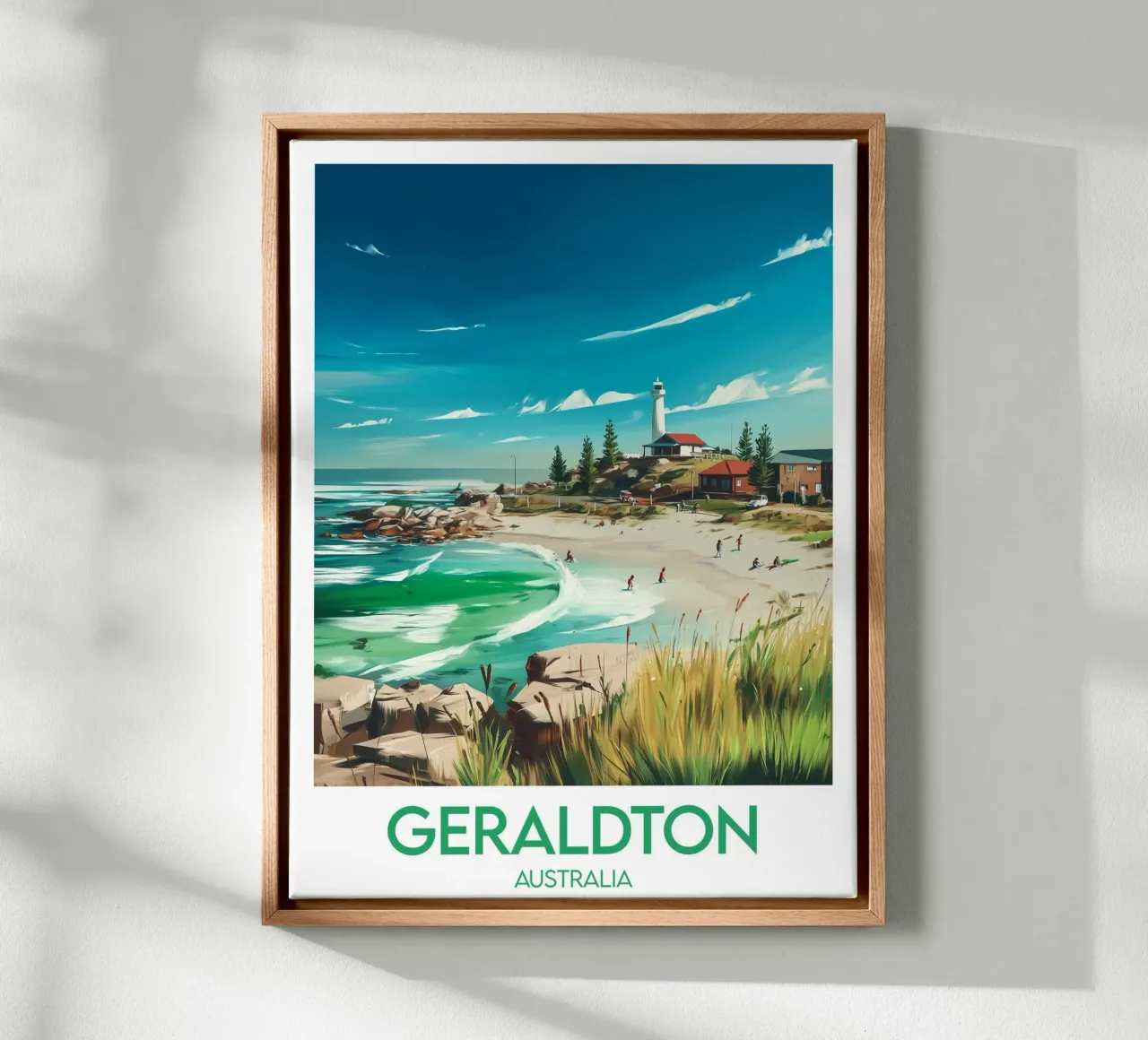 Geraldton verkeersinformatie canvas met Baklijst van Frame the World