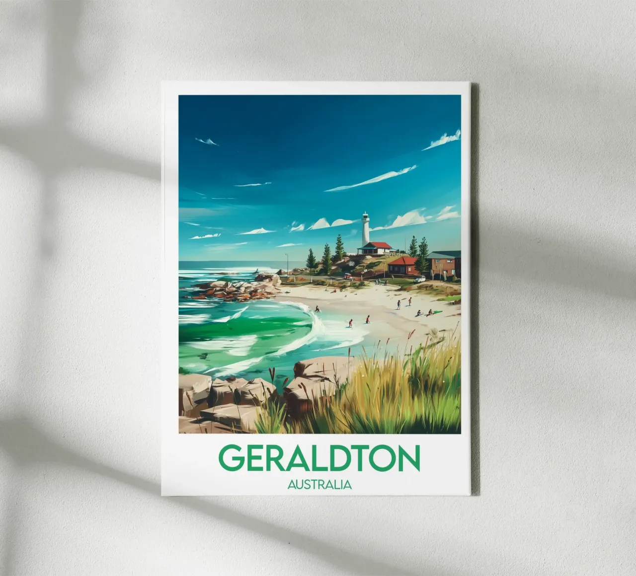 Geraldton verkeersinformatie canvas met Baklijst van Frame the World