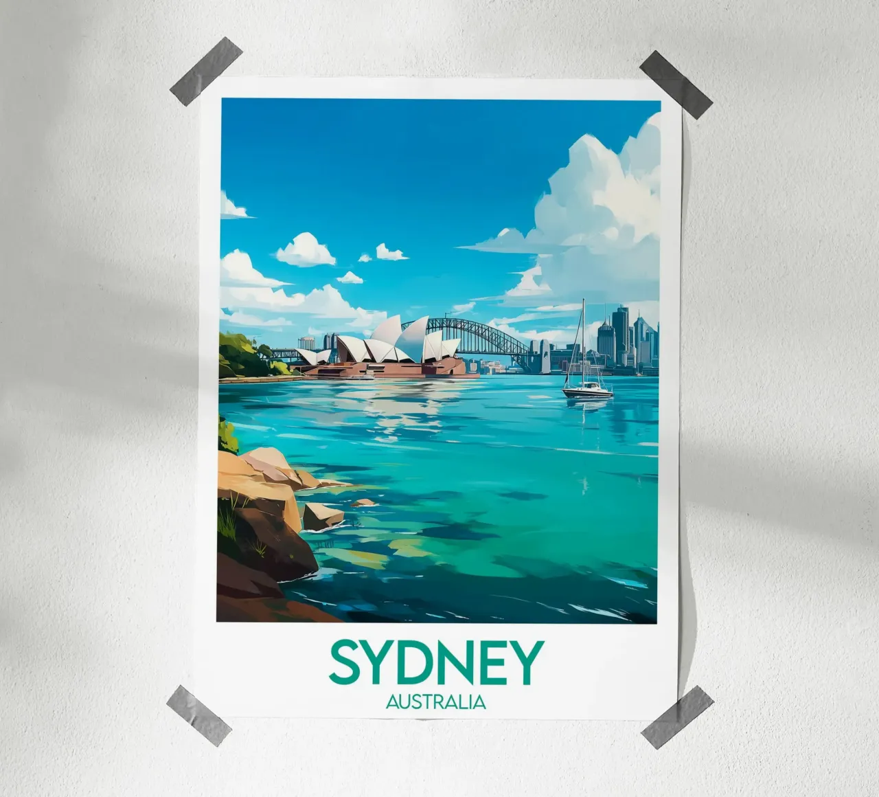 Affiche Sydney Australie poster by Frame the World