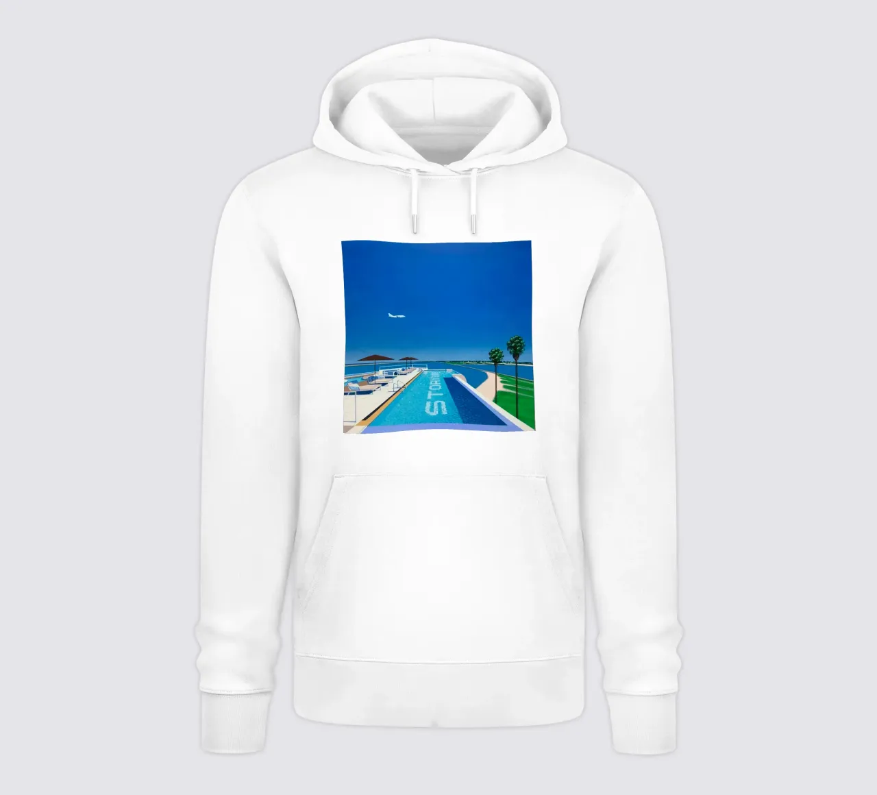 Piscina e mare - Hiroshi Nagai felpa con cappuccio da Perdana shop
