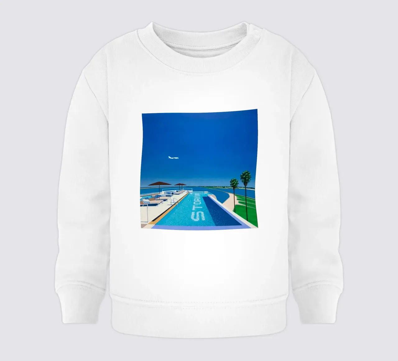 Piscina e mare - Hiroshi Nagai felpa neonato da Perdana shop