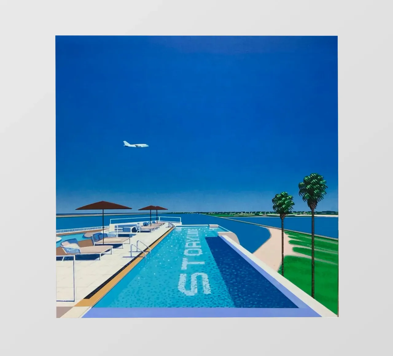 Piscina e mare - Hiroshi Nagai pellicola backlit da Perdana shop