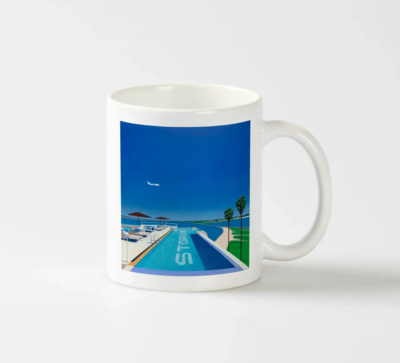 Piscina e mare - Hiroshi Nagai tazza in ceramica da Perdana shop