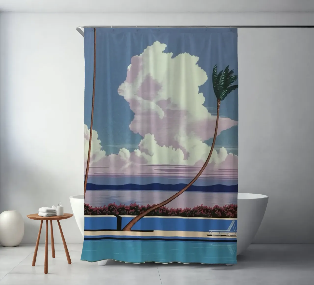 Scenery Sea - nagai shower curtain by Perdana shop