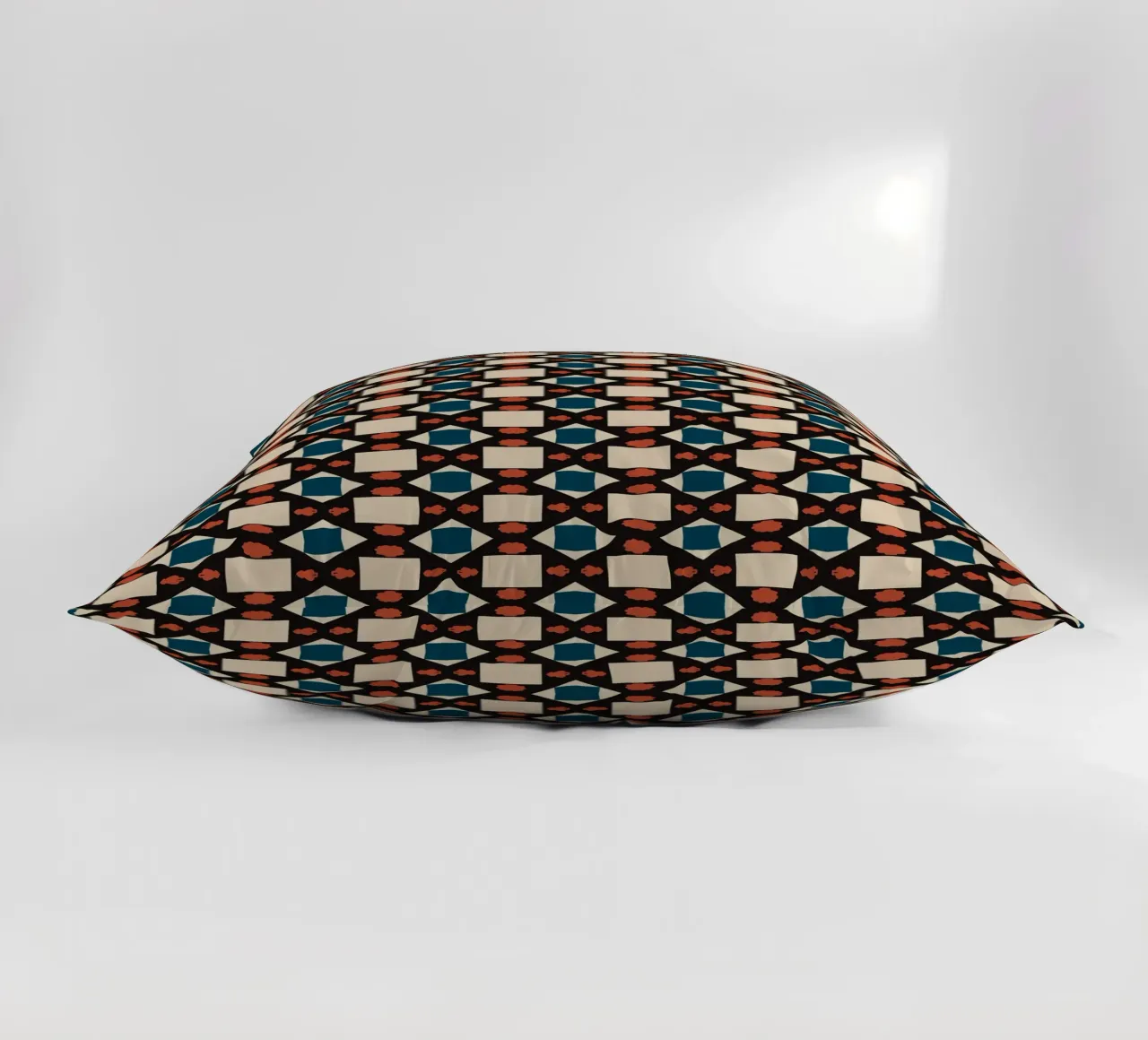 Geometrical pattern boho decorative cushion by Little Dean