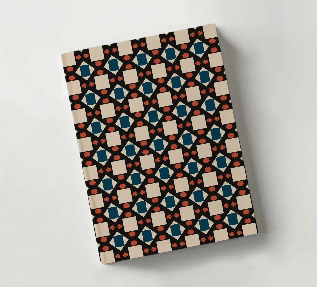 Geometrical pattern boho notebook by Little Dean