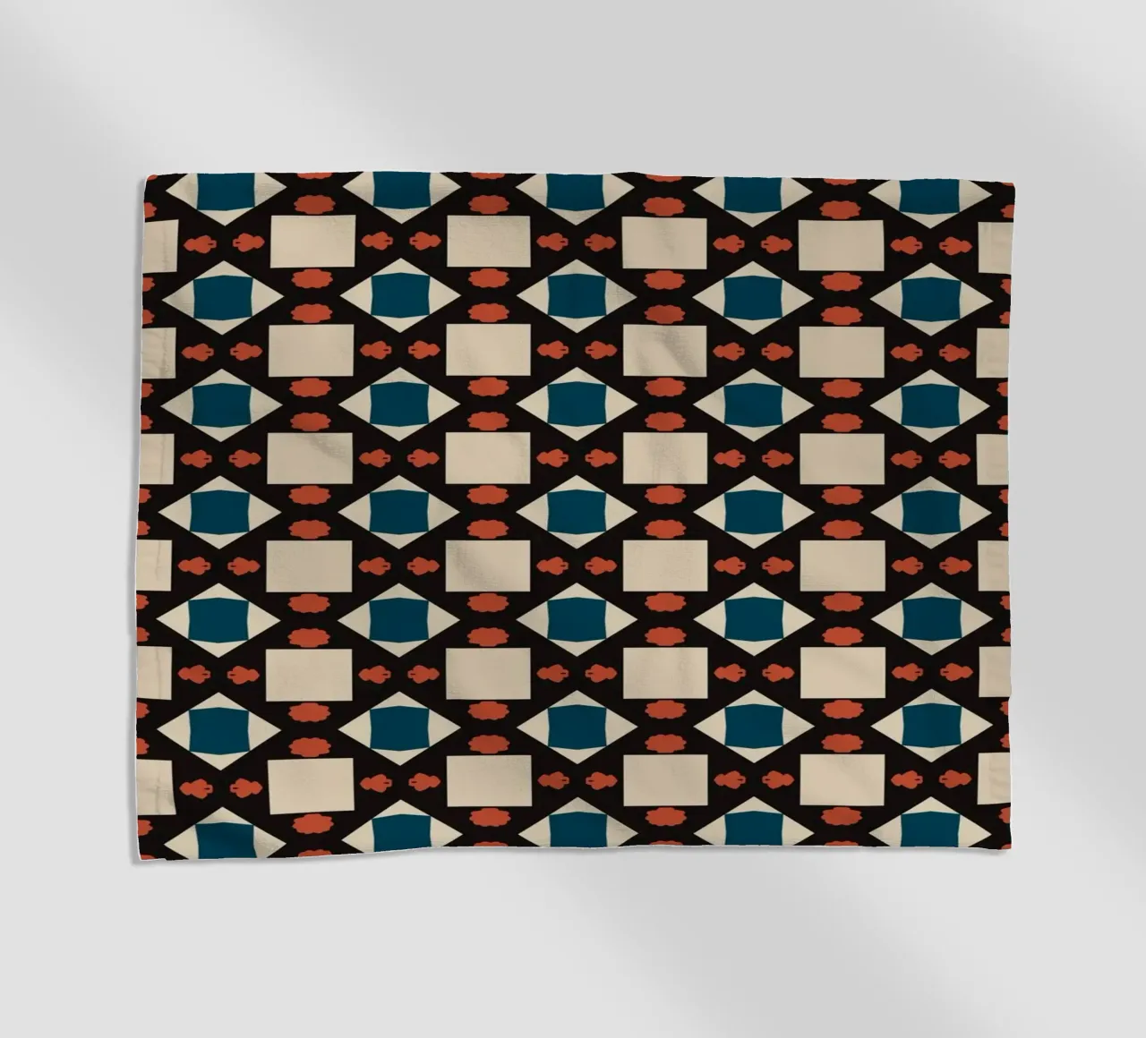 Geometrical pattern boho beach towel by Little Dean