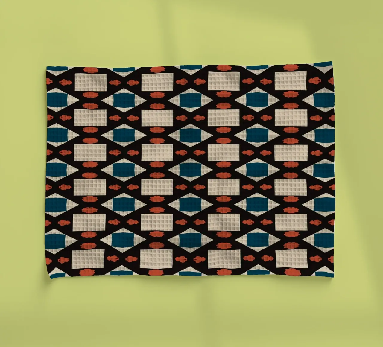 Motif géométrique boho torchon de Little Dean