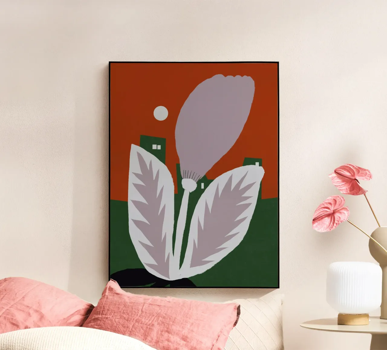 Fiore viola chiaro plexiglass da Little Dean