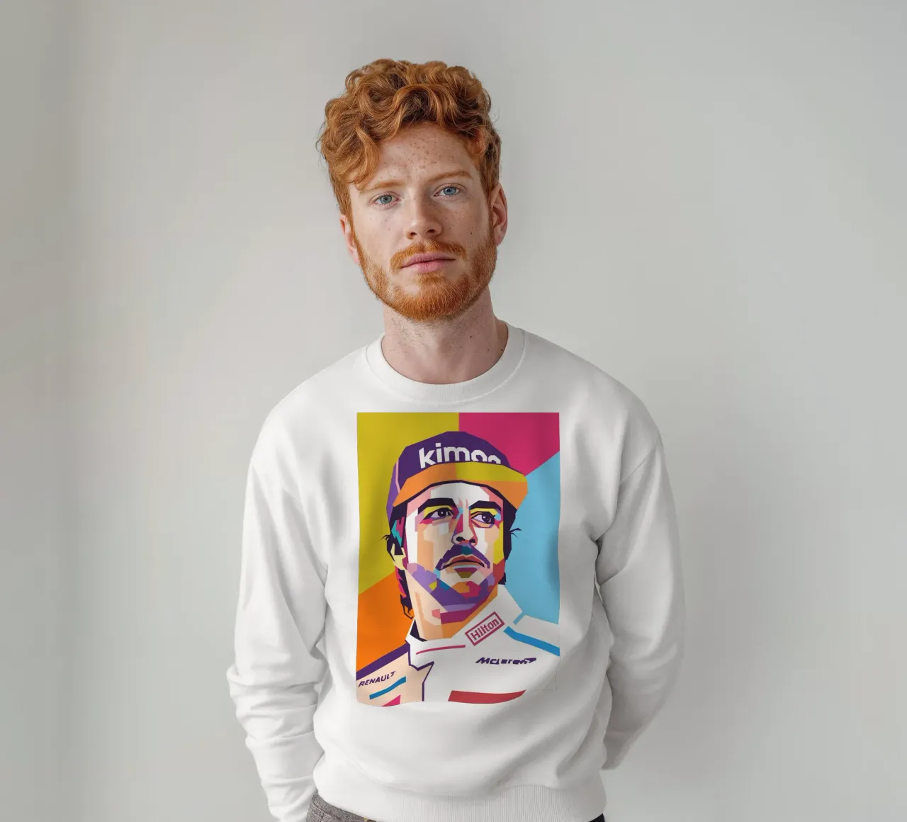 Fernando Alonso Formula Uno felpa da Hantamrata