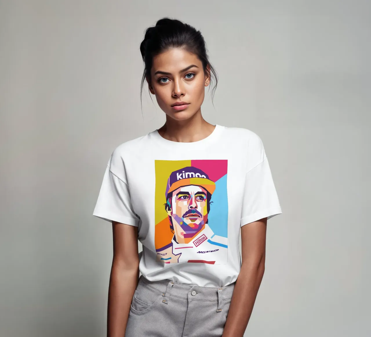 Fernando Alonso Formula Uno t-shirt da Hantamrata
