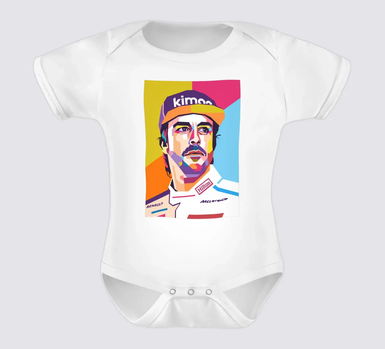 Fernando Alonso Formula Uno body neonato maniche corte da Hantamrata