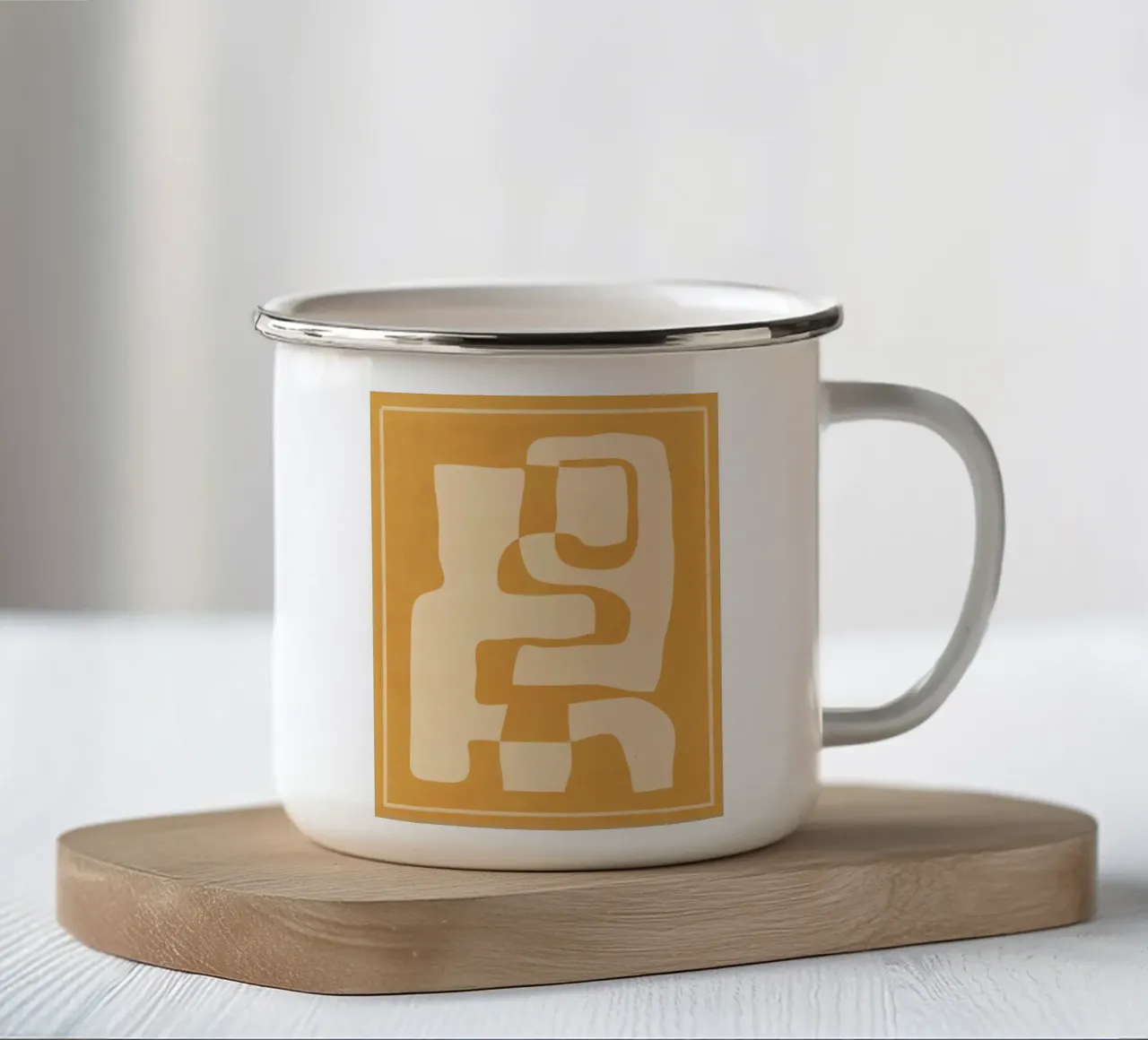 Arte astratta 55b tazza in smalto da ThingDesign