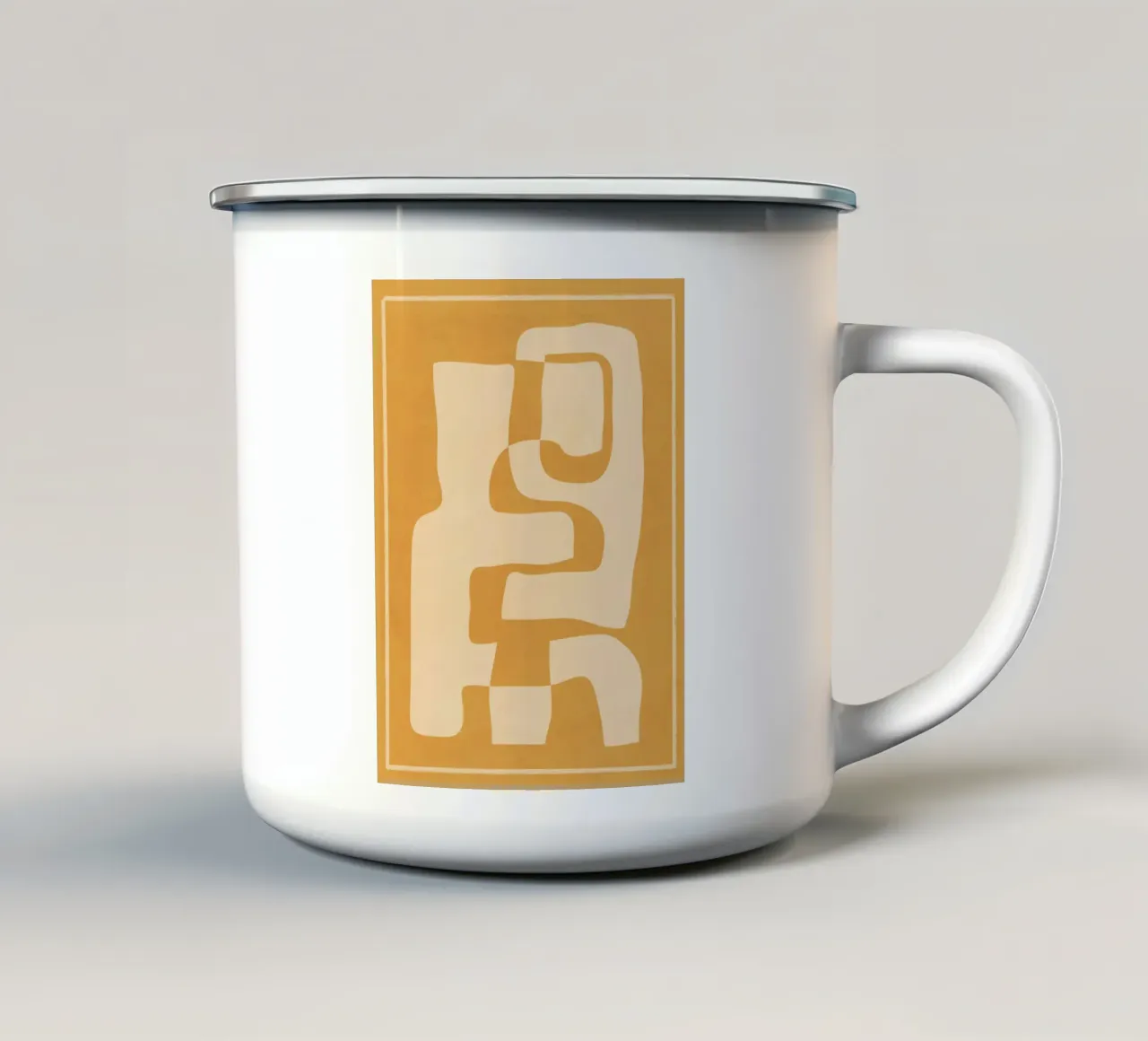 Arte astratta 55b tazza in smalto da ThingDesign