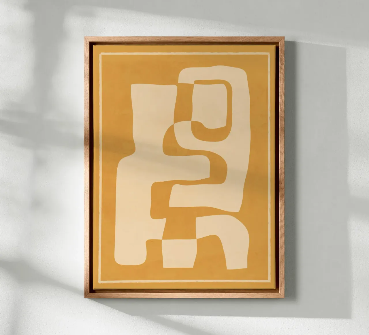 Abstracte kunst 55b canvas met Baklijst van ThingDesign