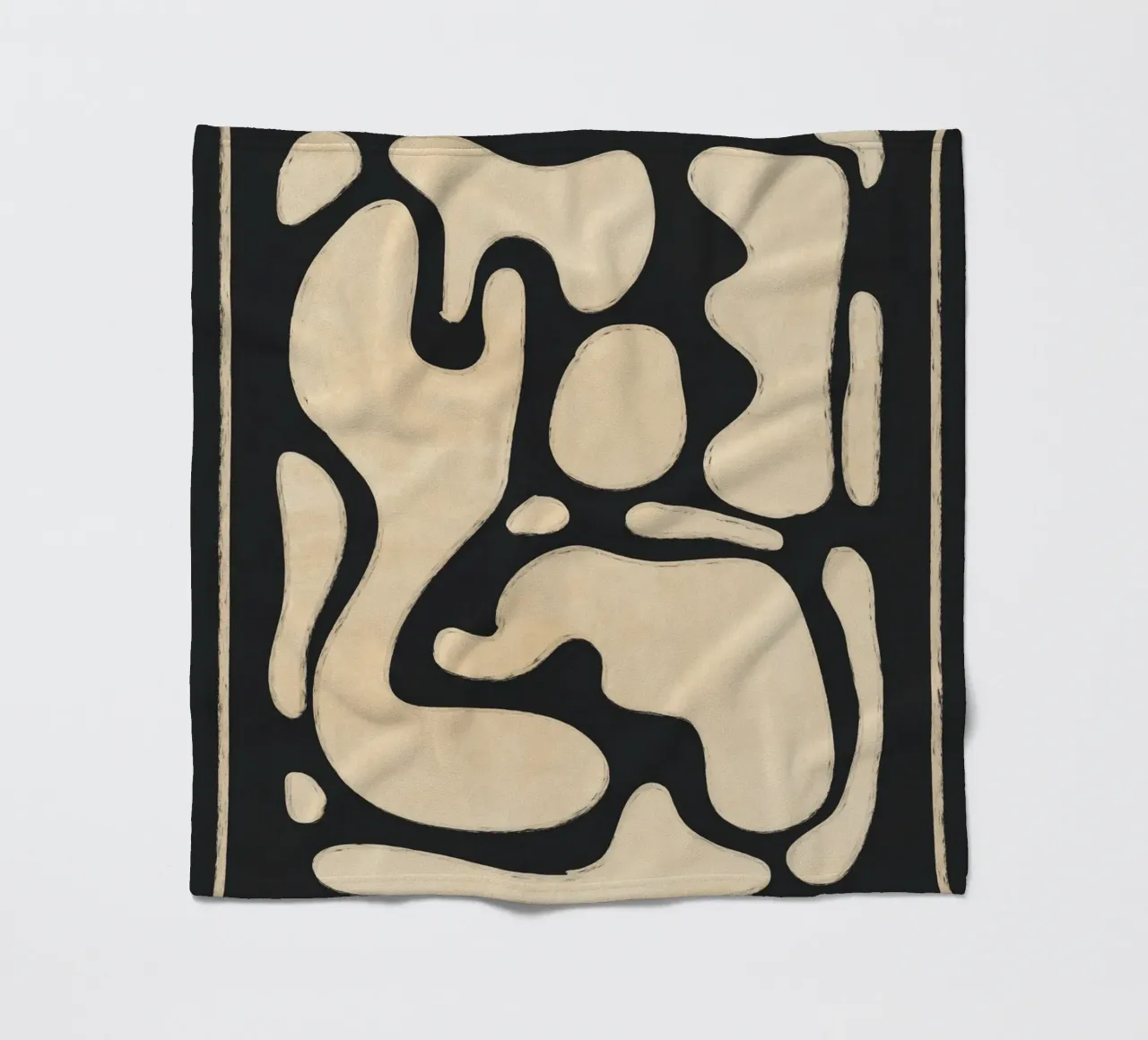 Modern Abstract Minimal Shapes 20 fleece blanket by ThingDesign