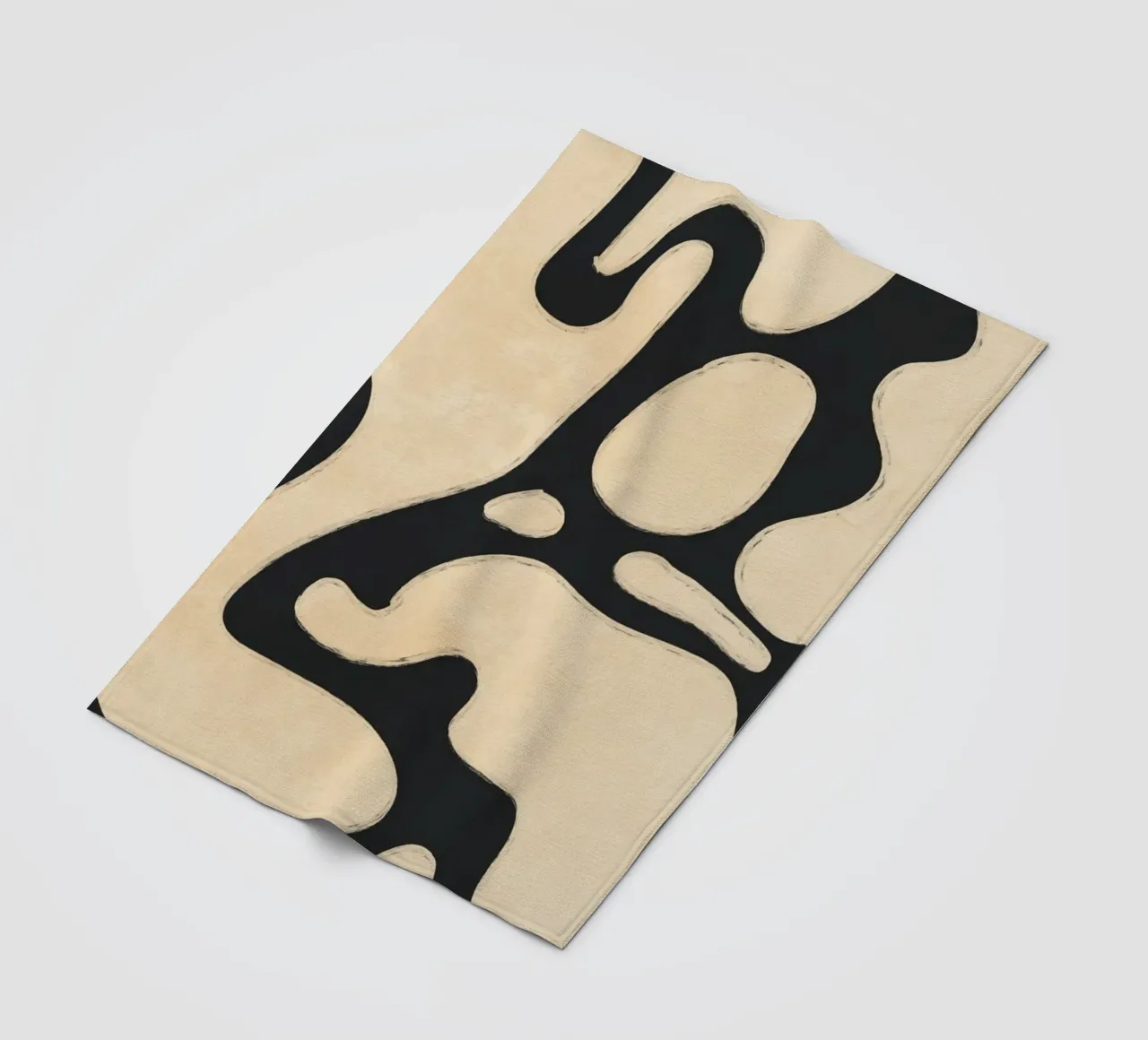 Modern Abstract Minimal Shapes 20 fleece blanket by ThingDesign