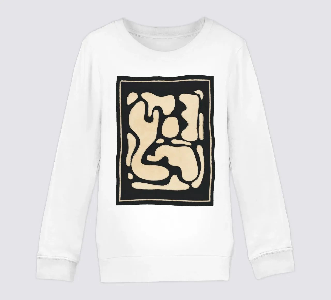 Modern Abstract Minimal Shapes 20 kids sweatshirt by ThingDesign