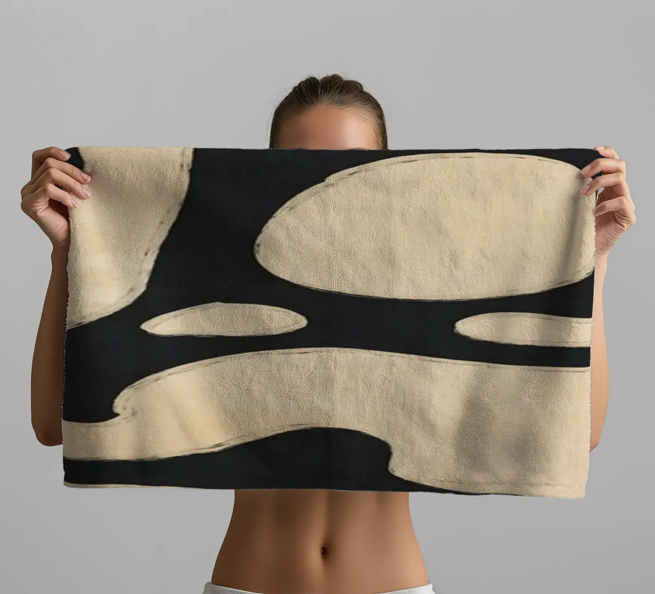 Modern Abstract Minimal Shapes 20 towel by ThingDesign