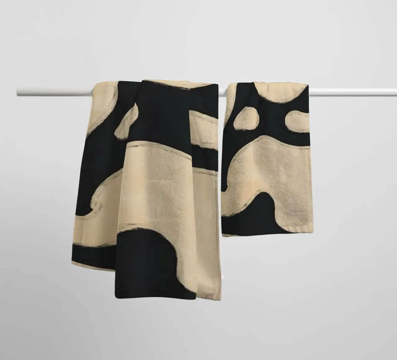 Modern Abstract Minimal Shapes 20 towel by ThingDesign