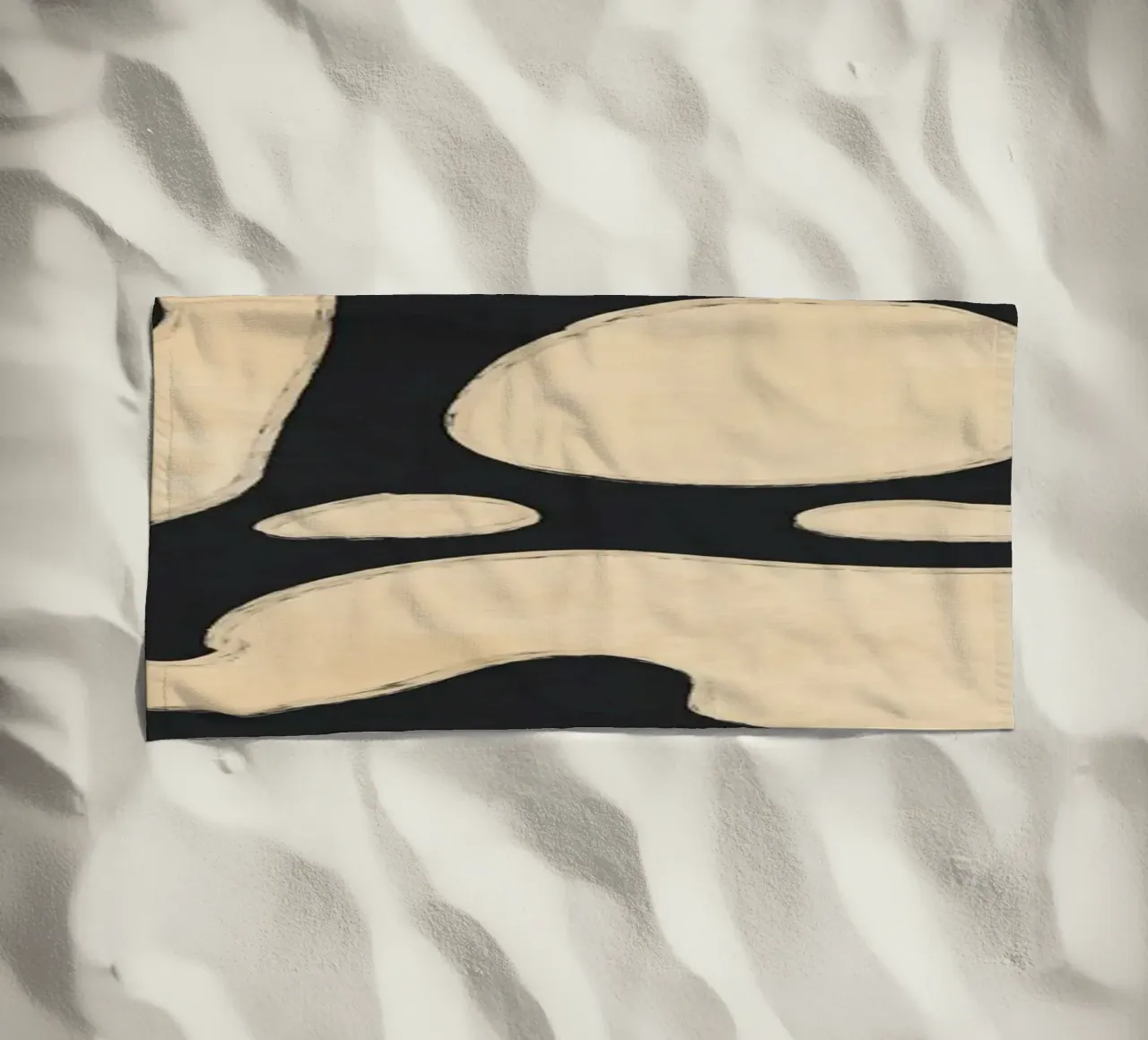 Modern Abstract Minimal Shapes 20 beach towel by ThingDesign