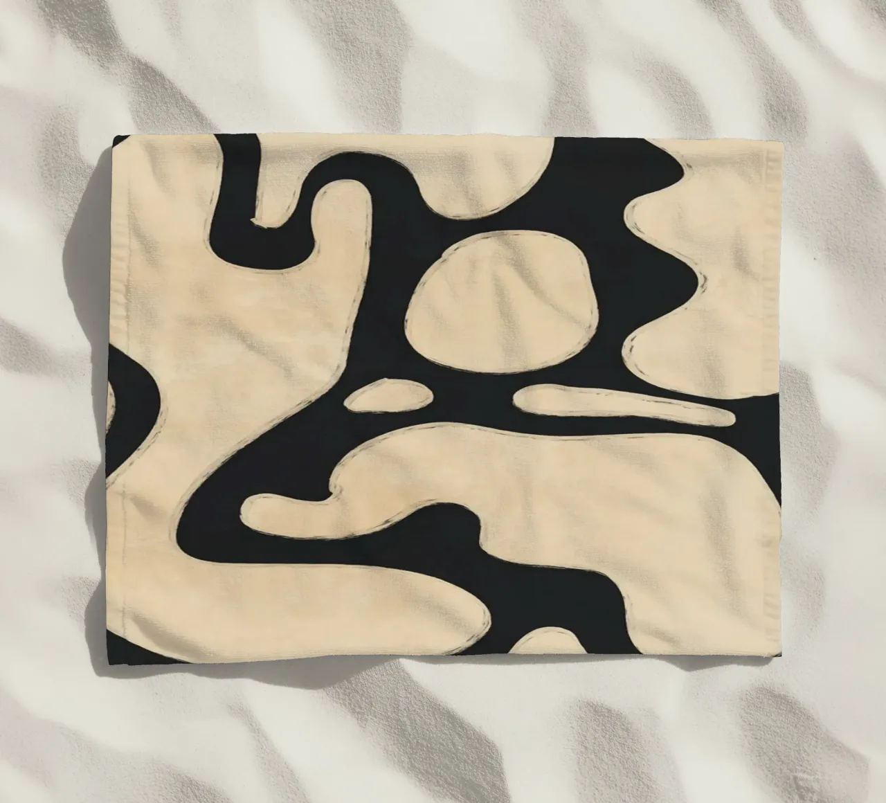 Modern Abstract Minimal Shapes 20 beach towel by ThingDesign