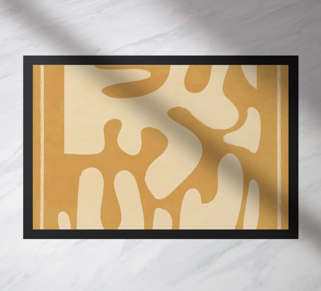 Modern Abstract Minimal Shapes 21 doormat by ThingDesign