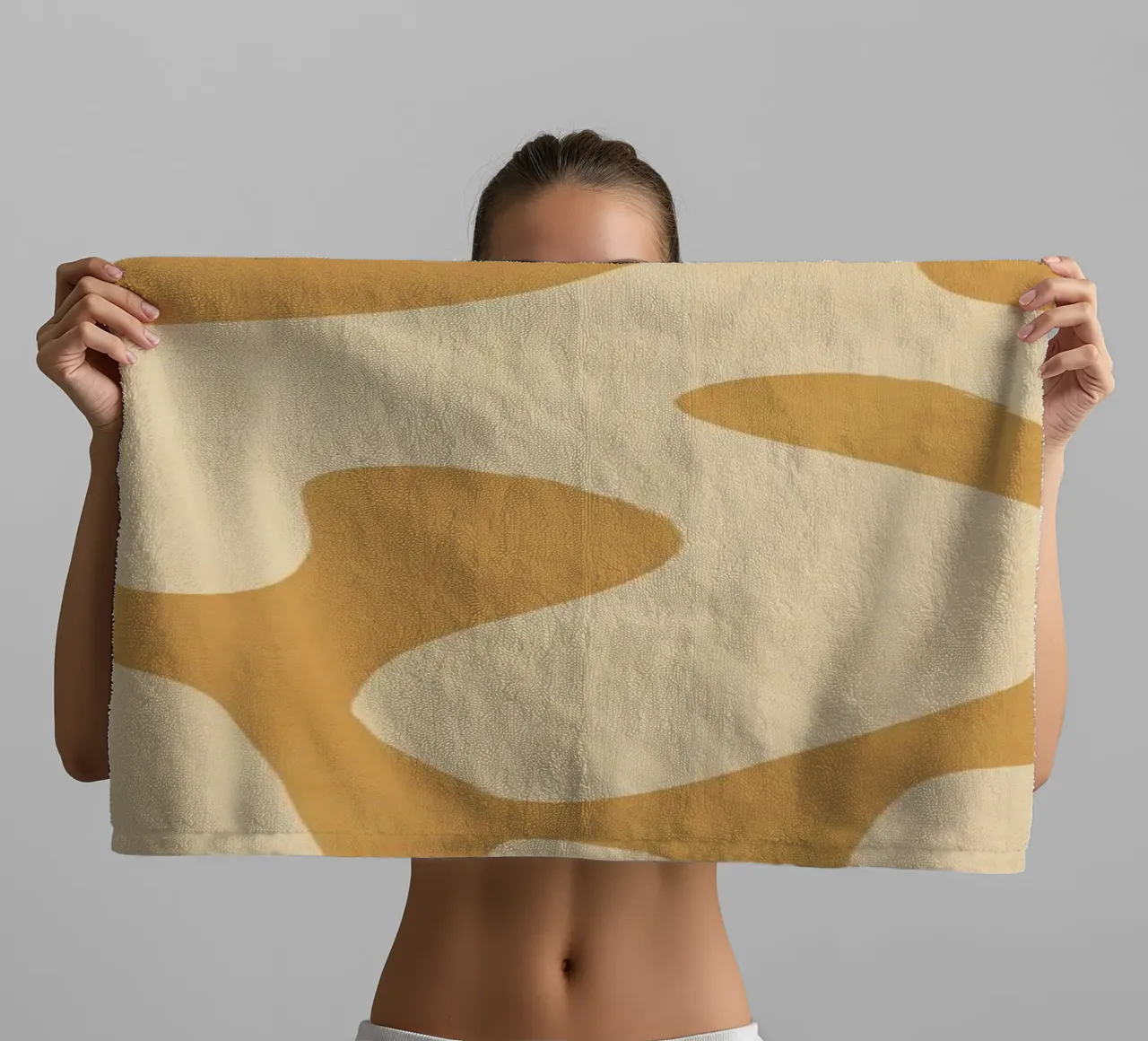 Moderne abstrakte minimale Formen 21 Handtuch von ThingDesign