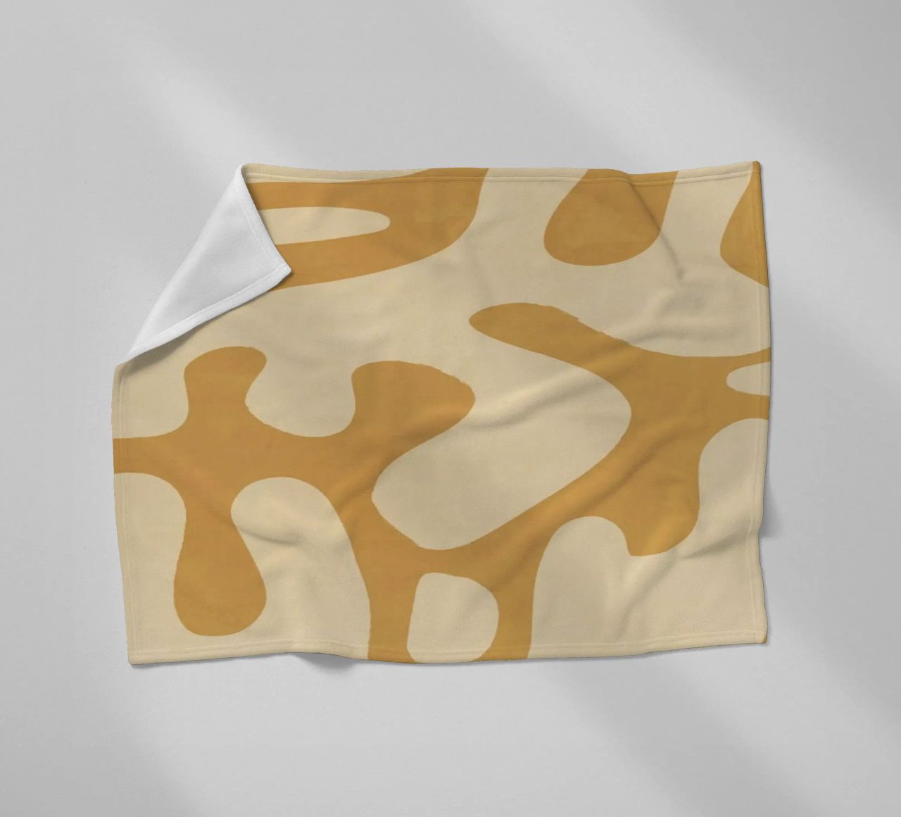 Modern Abstract Minimal Shapes 21 fleece blanket by ThingDesign