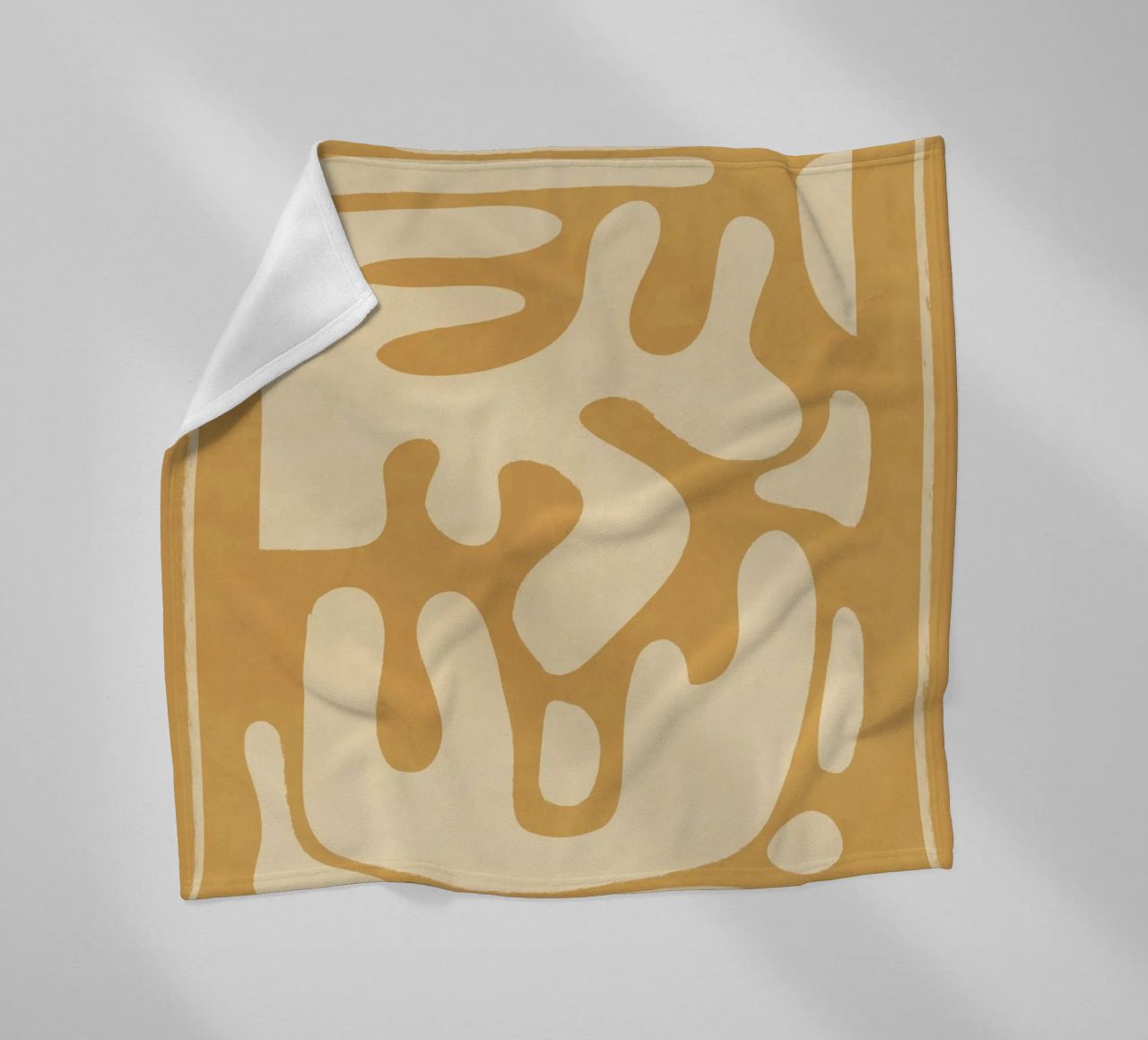 Modern Abstract Minimal Shapes 21 fleece blanket by ThingDesign