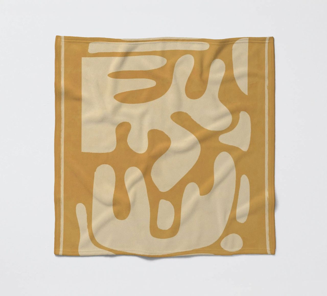 Modern Abstract Minimal Shapes 21 fleece blanket by ThingDesign