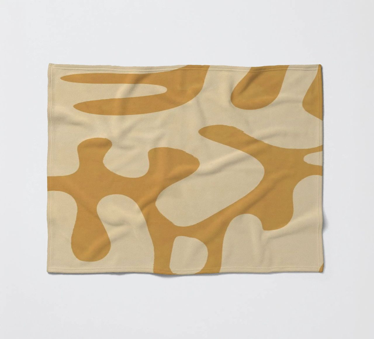 Modern Abstract Minimal Shapes 21 fleece blanket by ThingDesign