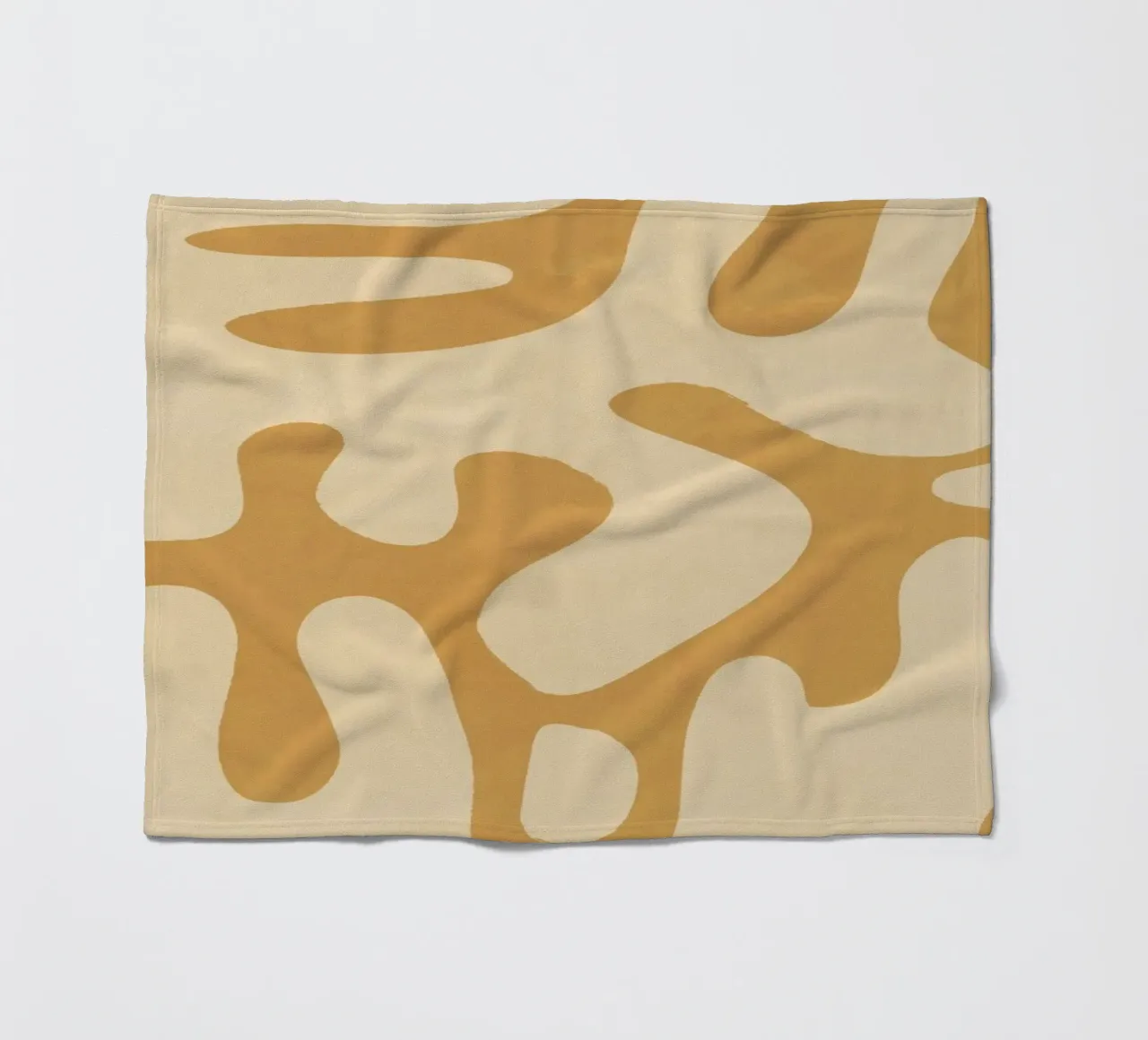 Modern Abstract Minimal Shapes 21 fleece blanket by ThingDesign