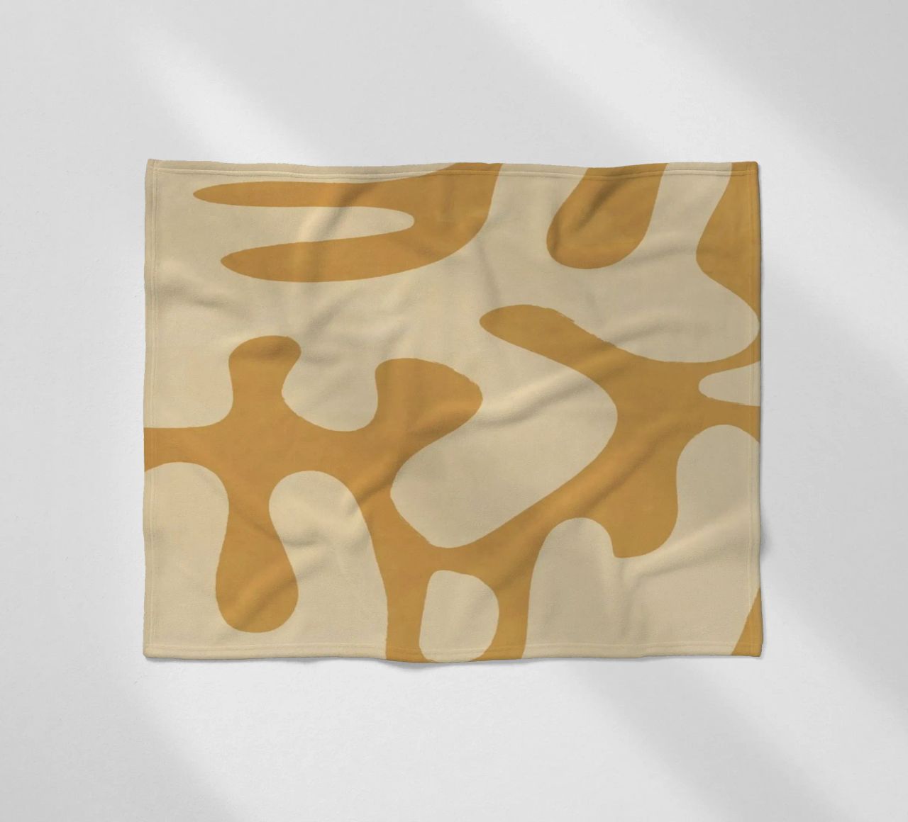 Modern Abstract Minimal Shapes 21 fleece blanket by ThingDesign