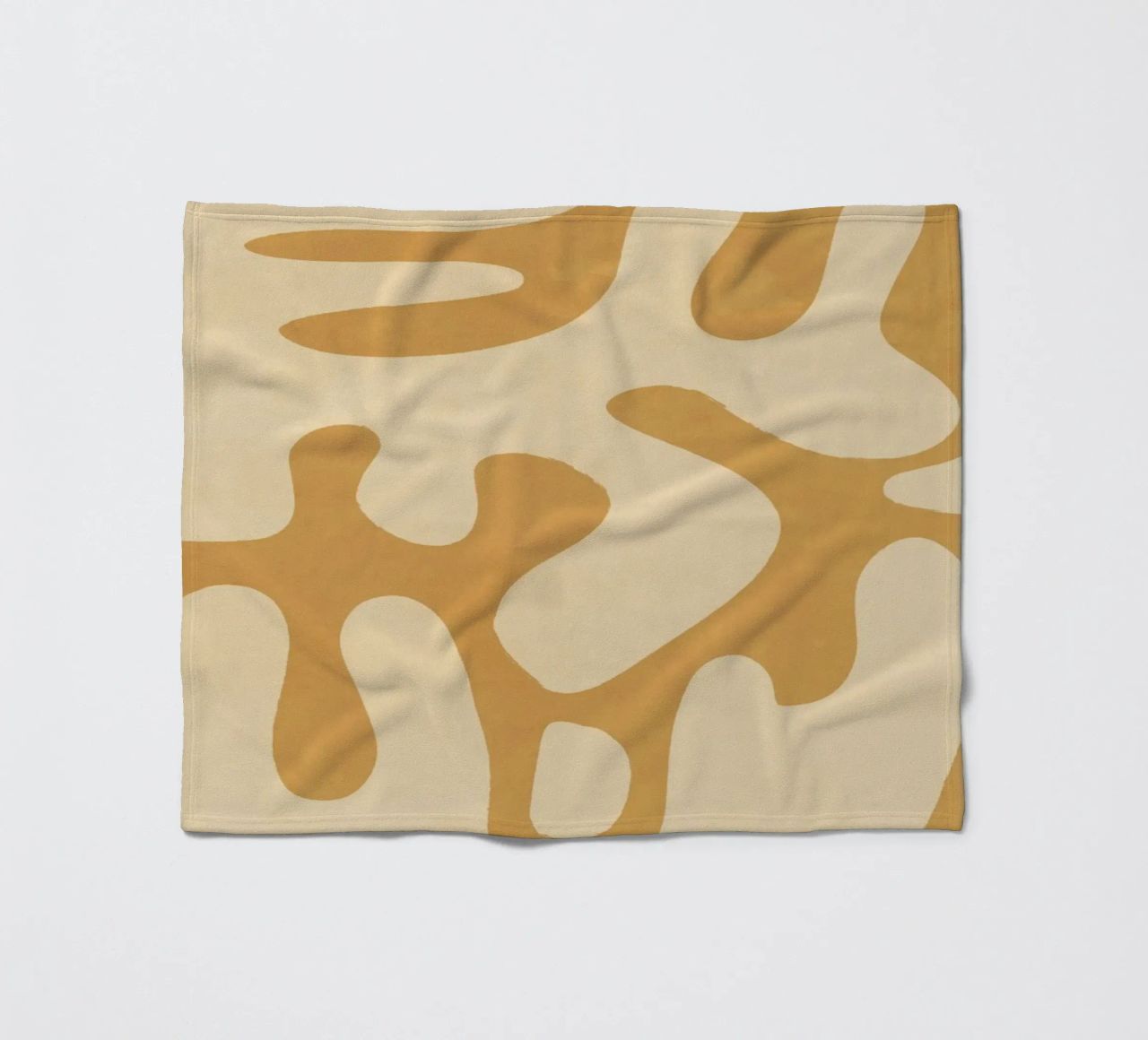 Modern Abstract Minimal Shapes 21 fleece blanket by ThingDesign