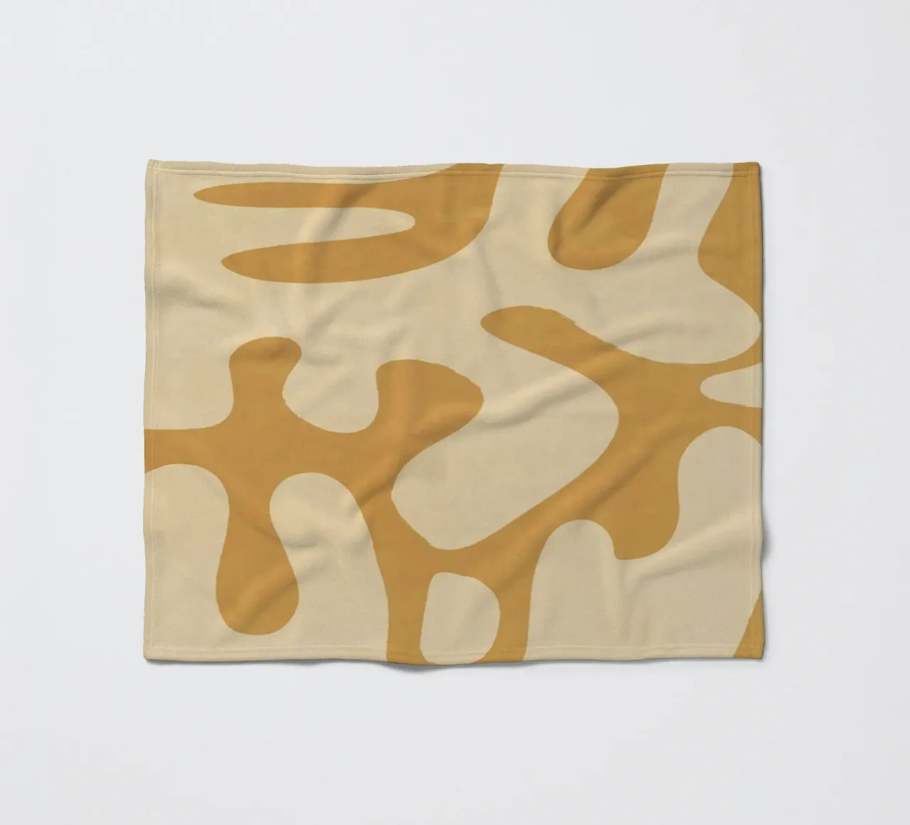 Modern Abstract Minimal Shapes 21 fleece blanket by ThingDesign