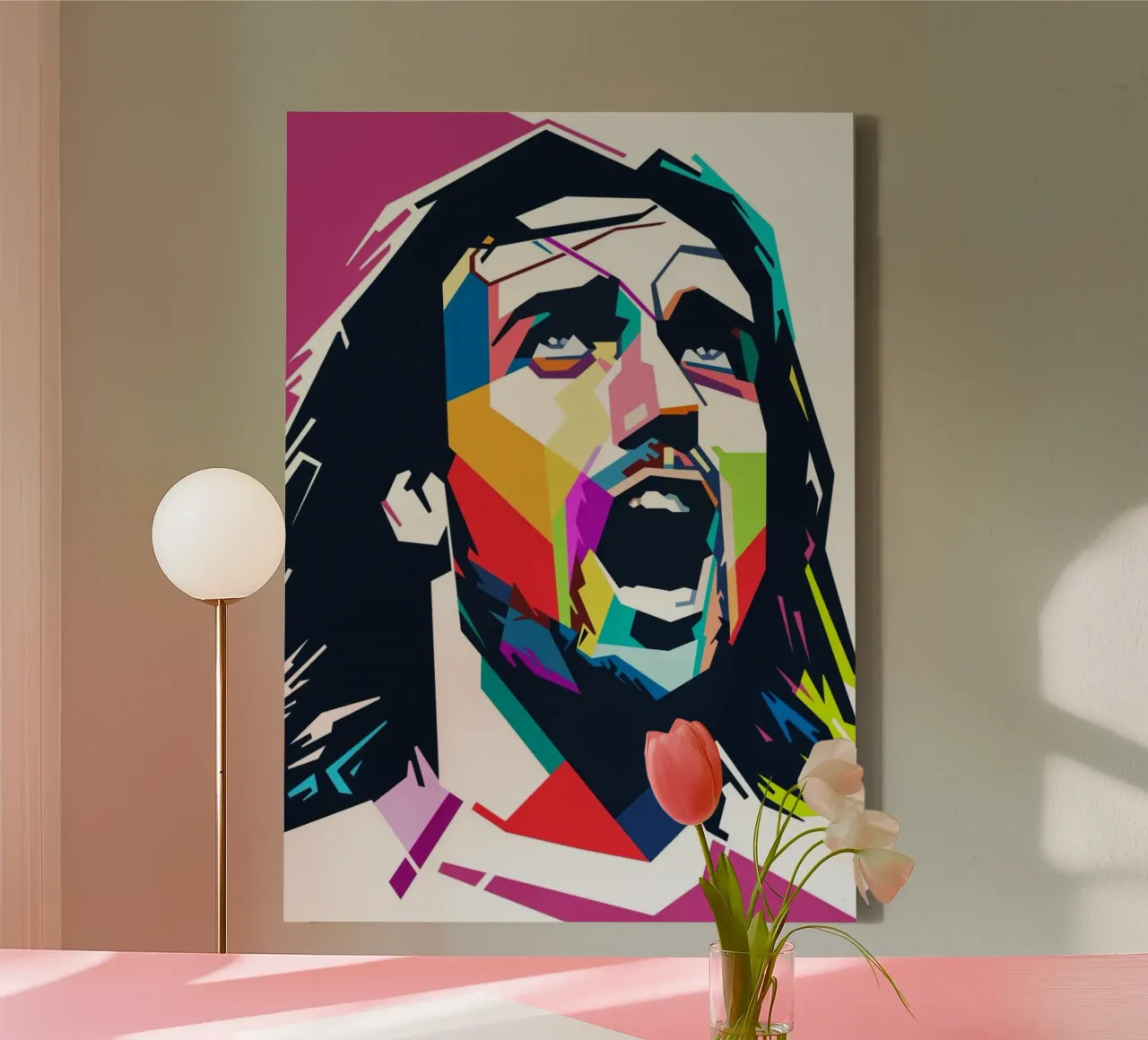Gabriel Batistuta the legend football player canvas with Floater frame by Hantamrata
