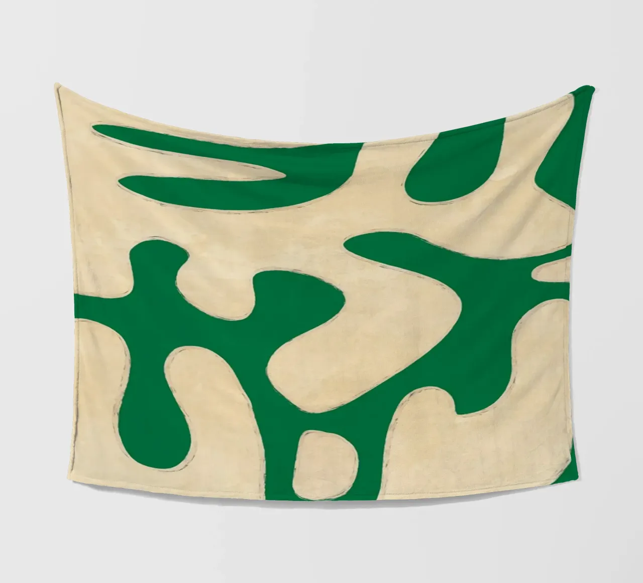 Modern Abstract Minimal Shapes 23 fleece blanket by ThingDesign