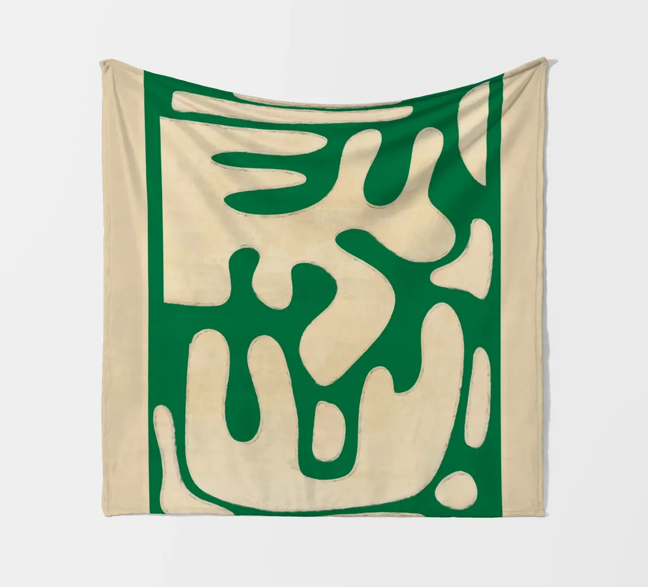 Modern Abstract Minimal Shapes 23 fleece blanket by ThingDesign