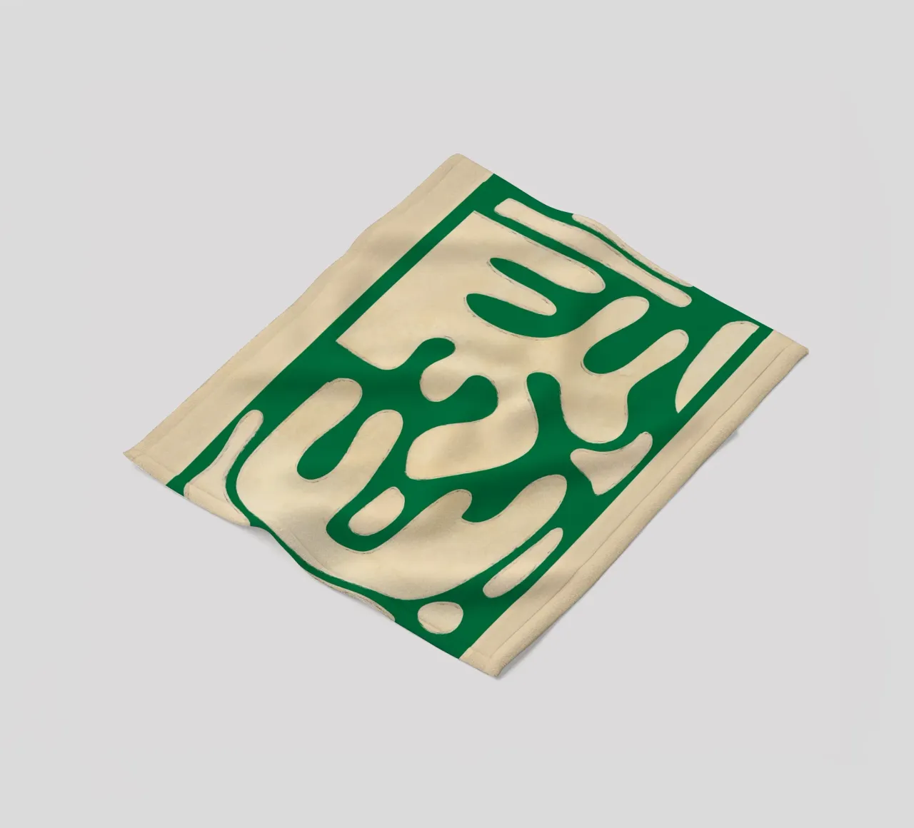 Modern Abstract Minimal Shapes 23 fleece blanket by ThingDesign