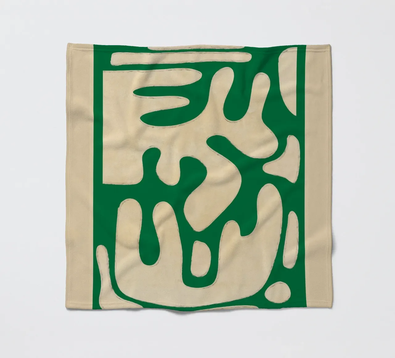 Modern Abstract Minimal Shapes 23 fleece blanket by ThingDesign